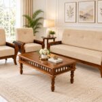 Arden Premium Handcrafted Solid Sheesham Wood Designer Sofa Set