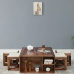 Arden Solid Sheesham Wood Contemporary Nesting Table Set