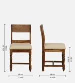 Arvessa Refined Classic Wooden Lounge Seating Chair - Image 7