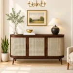 Aryan Solid Sheesham Wood Premium Handcrafted Wooden Storage Sideboard for Living Room