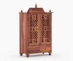Atharv Solid Sheesham Wood Modern Traditional Pooja Mandir - Image 5
