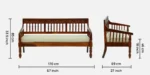 Aureston Heritage Comfort Living Room 3 Seater Sofa - Image 3