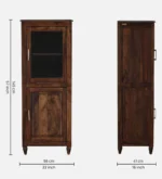 Averelle Contemporary Wooden Bookshelf with Open Display Storage - Image 8