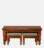 Averelle Contemporary Wooden Nesting Coffee Table Set for Living Room - Image 7