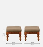 Averelle Contemporary Wooden Nesting Coffee Table Set for Living Room - Image 8