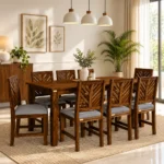 Aviraj Solid Sheesham Wood Classic 8 Seater Dining Table Set
