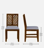 Aviraj Solid Sheesham Wood Classic 8 Seater Dining Table Set - Image 6
