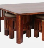 Beryl Solid Sheesham Wood Modern Wooden Nesting Table Set - Image 2