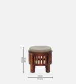 Beryl Solid Sheesham Wood Modern Wooden Nesting Table Set - Image 3