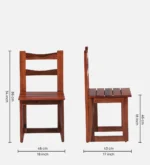 Calveriano Elegant Refined Wooden Living Room Accent Seating Chair - Image 7