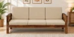 Cedar Premium Handcrafted Solid Sheesham Wood 3 Seater Sofa