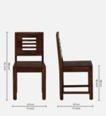 Classic Elegant Wooden 6 Seater Dining Table Set for Home - Image 8