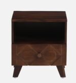 Classic Elegant Wooden Bedside Nightstand Drawer Table - Image 2