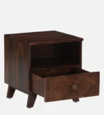 Classic Elegant Wooden Bedside Nightstand Drawer Table - Image 5