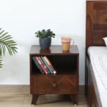 Classic Elegant Wooden Bedside Nightstand Drawer Table