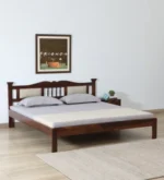 Classic Sheesham Wood Bed with Timeless Elegant Bedroom Design
