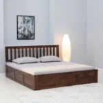 Classic Solid Wood King Size Bed with Beautiful Premium Craftsmanship