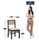 Classic Wooden 6 Seater Dining Table Set for Modern Home - Image 6