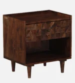 Classic Wooden Bedroom Bedside Drawer Cabinet Table - Image 3
