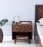 Classic Wooden Bedroom Bedside Drawer Cabinet Table