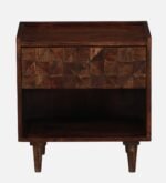 Classic Wooden Bedroom Bedside Drawer Cabinet Table - Image 5