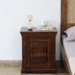 Classic Wooden Bedside Storage Cabinet Table