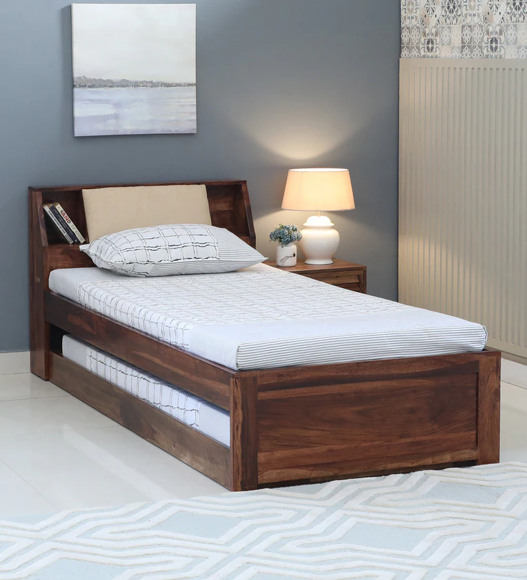 Classic Wooden Single Bed for Bedroom (4) Classic Wooden Single Bed for Bedroom - Image 1