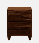 Contemporary Classic Wooden Bedside Drawer Storage Table - Image 4
