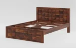 Contemporary Solid Wood Bed for Modern Bedroom with Headboard - Image 8
