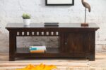 Contemporary TV Unit with Cabinets Drawers and Open Shelves - Image 4