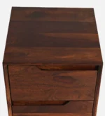 Contemporary Wooden Bedroom Bedside Storage Table - Image 8