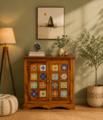 Contemporary Wooden Household Utility Storage Organizer