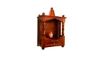 Devika Solid Sheesham Wood Traditional Wooden Mandir for Home with Storage - Image 2