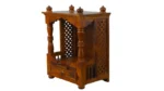 Devika Solid Sheesham Wood Traditional Wooden Mandir for Home with Storage - Image 4