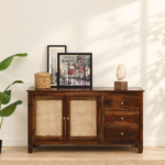 Dhruv Solid Sheesham Wood Modern Premium Storage Sideboard for Living Room