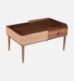 Elara Solid Sheesham Wood Natural Wooden Coffee Table for Living Room - Image 3