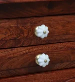 Elegant Contemporary Wooden Bedside Nightstand Storage Unit - Image 2
