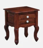 Elegant Contemporary Wooden Bedside Nightstand Storage Unit - Image 4
