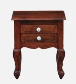 Elegant Contemporary Wooden Bedside Nightstand Storage Unit - Image 5