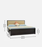 Elegant Solid Wood Bedroom Bed with Premium Natural Finish - Image 7