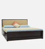 Elegant Solid Wood Bedroom Bed with Premium Natural Finish - Image 9