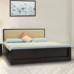 Elegant Solid Wood Bedroom Bed with Premium Natural Finish