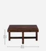 Elora Solid Sheesham Wood Elegant Nesting Coffee Table Set - Image 5