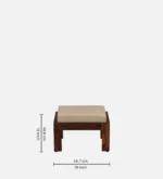 Freya Solid Sheesham Wood Stylish Nesting Side Table Set - Image 4