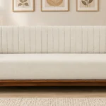 Haven Elegant Solid Sheesham Wood Designer 3 Seater Sofa