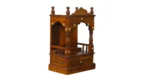 Ishwar Solid Sheesham Wood Handcrafted Wooden Home Temple for Pooja Room - Image 4