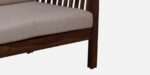 Kanha Natural Finish Wooden 3 Seater Sofa with Comfortable Armrest - Image 2