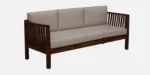 Kanha Natural Finish Wooden 3 Seater Sofa with Comfortable Armrest - Image 4