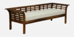 Kasva Solid Wood 3 Seater Sofa in Natural Finish with Sturdy Wooden Frame - Image 4