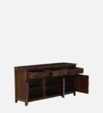 Kavya Solid Sheesham Wood Contemporary Premium Designer Sideboard Cabinet - Image 5